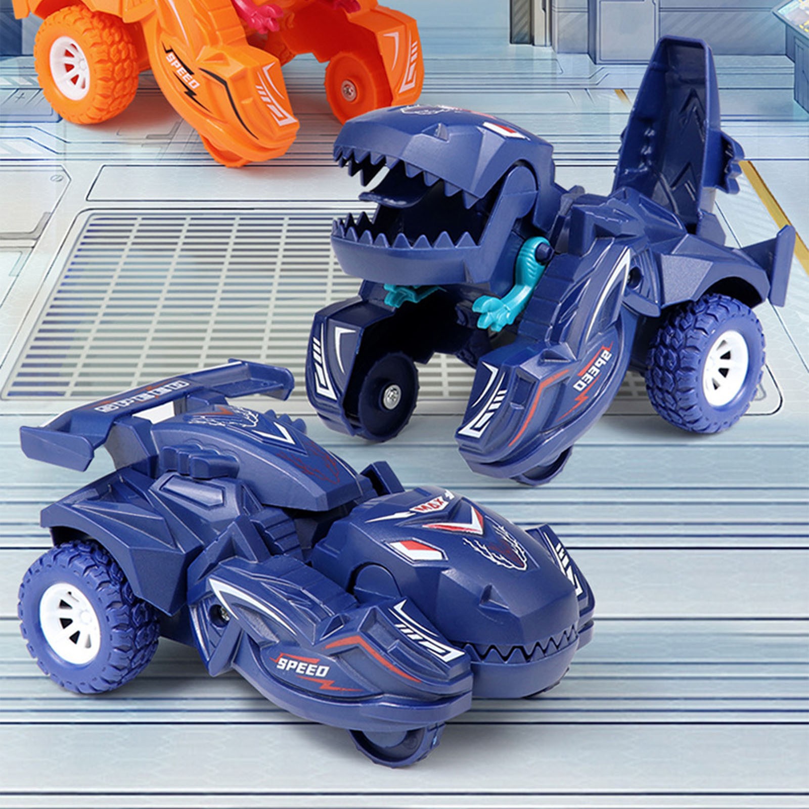 Deformation Car Toys Kids Boys Dinosaur Cars Combined Transformer Dinosaur Car Model Stunt Car Toy Birthday Gift
